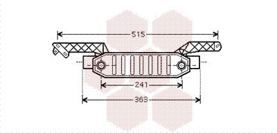 VAN WEZEL Õliradiaator,mootoriõli 40003282